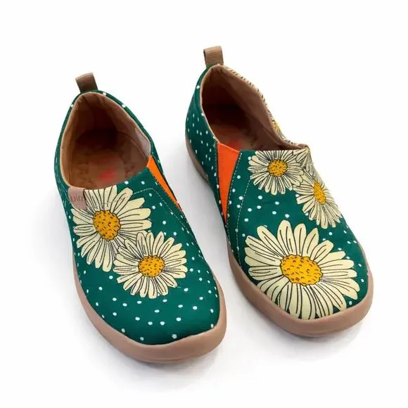 UIN Starlight Daisy Toledo Slip-Ons – Size 8.5, Floral & Fun Casual Shoes - Picture 3 of 5